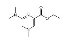 3-Dimethylamino-2-(dimethylaminomethylenamino)acrylsaeure-ethylester结构式