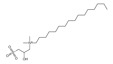 N-(2-Hydroxy-3-sulfonatopropyl)-N,N-dimethyl-1-hexadecanaminium Structure