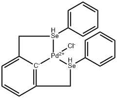 Chloro{2,6-bis[(phenylseleno-Se)methyl]phenyl-C}palladium(II) Structure