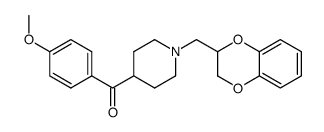 1-[(2,3-dihydro-4H-1,4-benzodioxin)-2-ylmethyl]-4-(4-methoxy-benzoyl)piperidine结构式