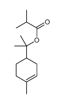2-甲基-丙酸-1-甲基-1-(4-甲基-3-环己烯-1-基)乙酯结构式