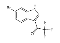 1-(6-溴-1H-吲哚-3-基)-2,2,2-三氟乙烷-1-酮结构式