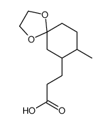 1,4-Dioxaspiro[4.5]decane-7-propanoicacid,8-methyl-(9CI) Structure