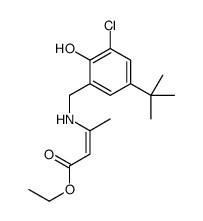 ethyl (Z)-3-[(5-tert-butyl-3-chloro-2-hydroxyphenyl)methylamino]but-2-enoate Structure