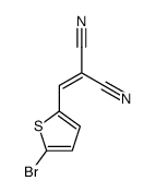 2-[(5-bromo-thiophen-2-yl)methylene]malononitrile Structure