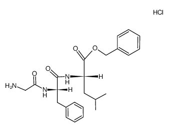 HCl·H-Gly-Phe-Leu-OBn结构式