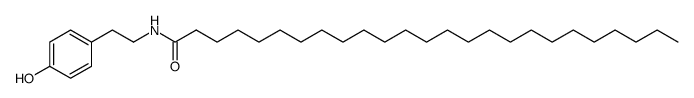 N-(p-hydroxyphenethyl)pentacosanamide结构式