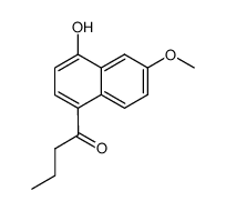 4-hydroxy-6-methoxy-1-naphthyl-n-propyl ketone Structure