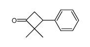 2,2-dimethyl-3-phenylcyclobutanone Structure