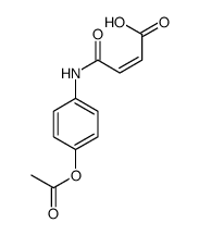 4-(4-acetyloxyanilino)-4-oxobut-2-enoic acid Structure