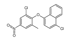 1-chloro-4-(2-chloro-6-methyl-4-nitrophenoxy)naphthalene Structure