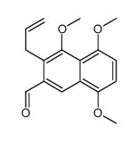 4,5,8-trimethoxy-3-prop-2-enylnaphthalene-2-carbaldehyde结构式