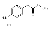(4-氨基-苯基)-乙酸 甲酯 盐酸盐结构式