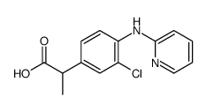 2-[3-chloro-4-(pyridin-2-ylamino)phenyl]propanoic acid Structure
