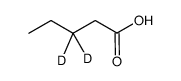 pentanoic-3,3-d2 acid Structure