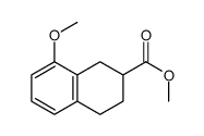 8-甲氧基-1,2,3,4-四氢萘-2-羧酸甲酯结构式