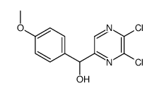 (5,6-Dichloro-2-pyrazinyl)(4-methoxyphenyl)methanol结构式