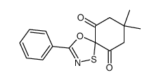 8,8-dimethyl-3-phenyl-4-oxa-1-thia-2-azaspiro[4.5]dec-2-ene-6,10-dione Structure