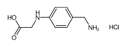(4-aminomethyl-phenylamino)-acetic acid hydrochloride Structure