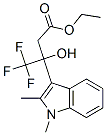 ethyl 3-(1,2-dimethyl-1h-indol-3-yl)-4,4,4-trifluoro-3-hydroxybutanoate结构式