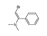(E)-2-bromo-N,N-dimethyl-1-phenylethen-1-amine结构式