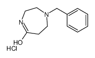 1-苄基-1,4-二氮杂环庚烷-5-酮盐酸盐结构式