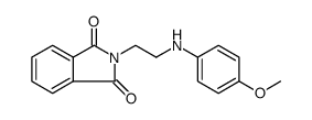 N-(4'-甲氧基苯基)氨乙基氨基邻苯二甲酰亚胺结构式