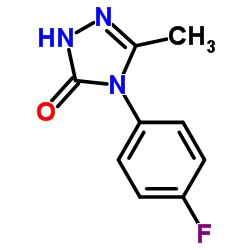4-(4-氟苯基)-3-甲基-1H-1,2,4-噻唑-5(4H)-酮结构式