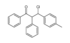 3-chloro-1,2-diphenyl-3-p-tolyl-propan-1-one结构式