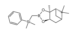 (S)-pinanediol (dimethylphenylsilyl)methylboronate结构式