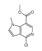 4-氯-1-甲基-1H-吡咯并[3,2-c]吡啶-7-羧酸甲酯结构式