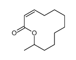 12-methyl-1-oxacyclododec-3-en-2-one Structure