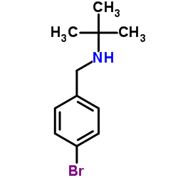 N-(4-Bromobenzyl)-2-methyl-2-propanamine Structure