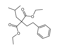 isobutyl-phenethyl-malonic acid diethyl ester Structure