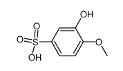 3(or 4)-hydroxy-4(or 3)-methoxy-benzenesulfonic acid结构式