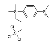 trichloro-[3-[(4-dimethylsilylphenyl)-dimethylsilyl]propyl]silane Structure