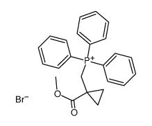 (1-Methoxycarbonyl-cyclopropylmethyl)-triphenyl-phosphonium; bromide Structure