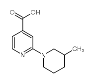 2-(3-甲基-1-哌啶)-异烟酸盐酸盐结构式