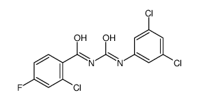 2-chloro-N-[(3,5-dichlorophenyl)carbamoyl]-4-fluorobenzamide Structure