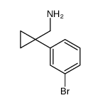 1-(Aminomethyl)-1-(3-bromophenyl)cyclopropane Structure