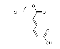 (2E,4E)-6-oxo-6-(2-trimethylsilylethoxy)hexa-2,4-dienoic acid Structure