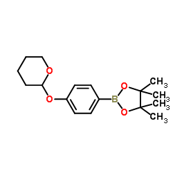 (4-(四氢吡喃-2-基)氧基)苯吡哪醇硼酸酯图片
