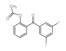 2-ACETOXY-3',5'-DIFLUOROBENZOPHENONE结构式