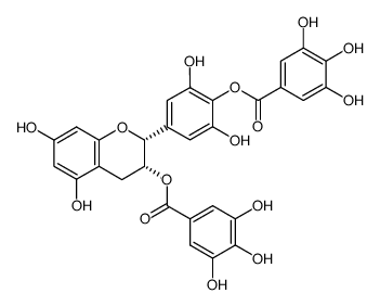 (-)-epigallocatechin 3,4'-di-O-gallate Structure