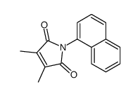 3,4-dimethyl-1-naphthalen-1-ylpyrrole-2,5-dione结构式