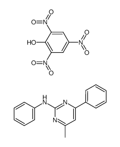 4-Methyl-N2,6-diphenyl-2-pyrimidinamin*Picrat结构式