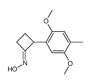 2-(2,5-dimethoxy-4-methylphenyl)cyclobutanone oxime Structure