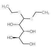 Arabinose, diethyl mercaptal (en) Structure