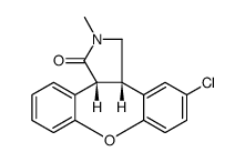 (3aR,12bS)-Rel-5-氯-2,3,3a,12b-四氢-2-甲基-1H-二苯并[2,3:6,7]氧杂卓并[4,5-c]吡咯-1-酮结构式