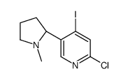 2-chloro-4-iodo-5-[(2S)-1-methylpyrrolidin-2-yl]pyridine Structure